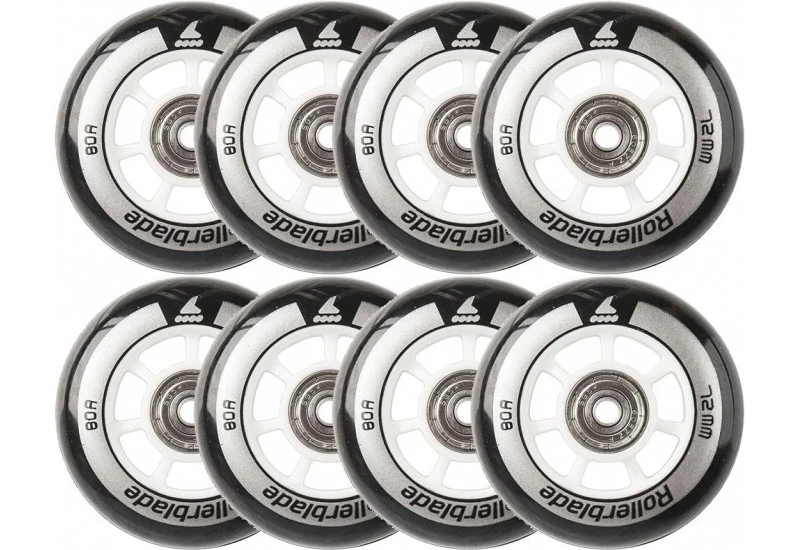 Rollerblade ROUES 76MM/80A + Roulements SG5 (8 Roues) 3 Rollerblade ROUES 76MM/80A + Roulements SG5 (8 Roues)